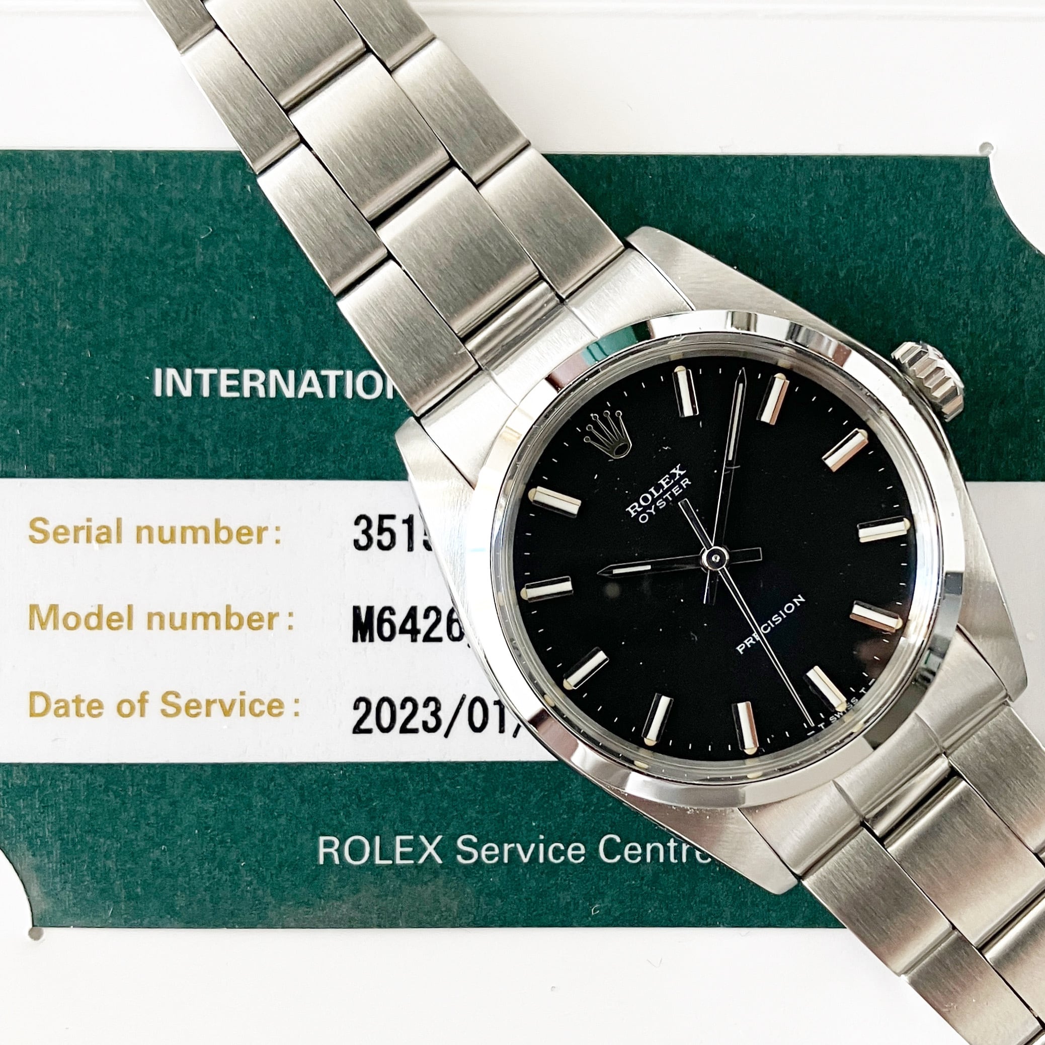 Rolex Oyster 6426 (35*****) Black Matte Dial | Nivram ヴィンテージ時計ショップ