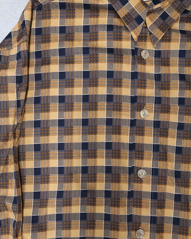 Oversized checked cotton shirt