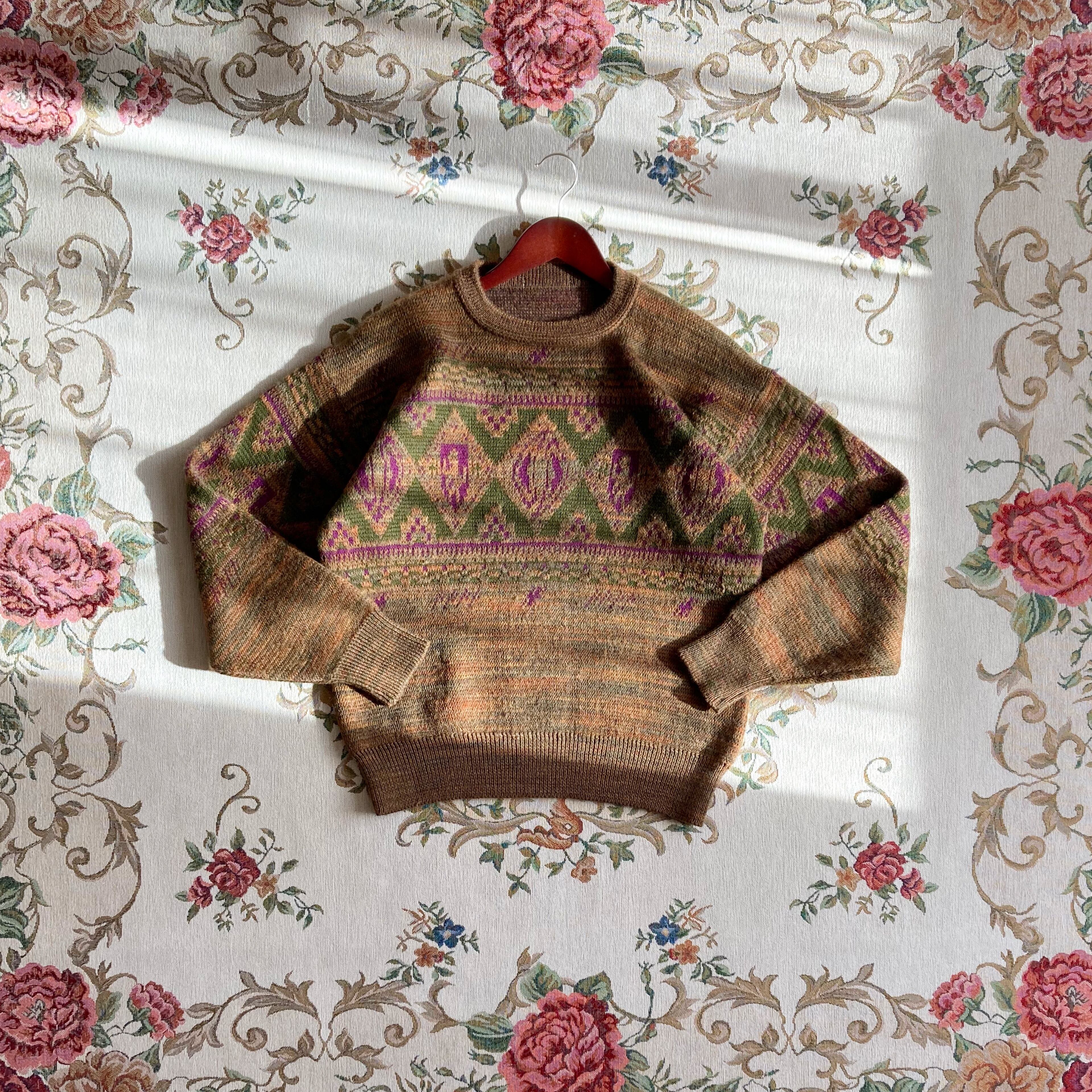 JAPAN vintage retro wool knit