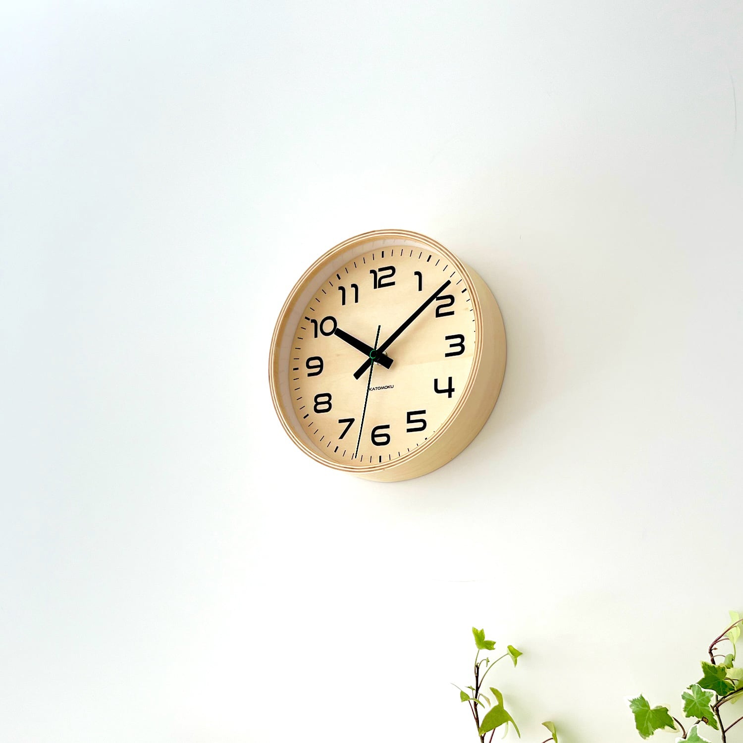 KATOMOKU plywood clock 23 ナチュラル km-146NA 掛け時計 | 加藤木工