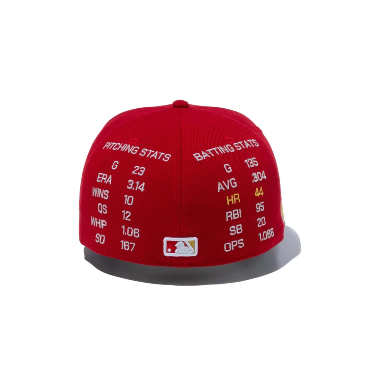 NEW ERA 59FIFTY/5950 Shohei Ohtani American League MVP & Home Runs Leaders ロサンゼルス・エンゼルス スカーレット × ゴールド　日本正規品