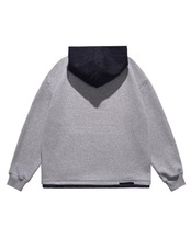 ボタンフロントフーディスウェットシャツ S0363