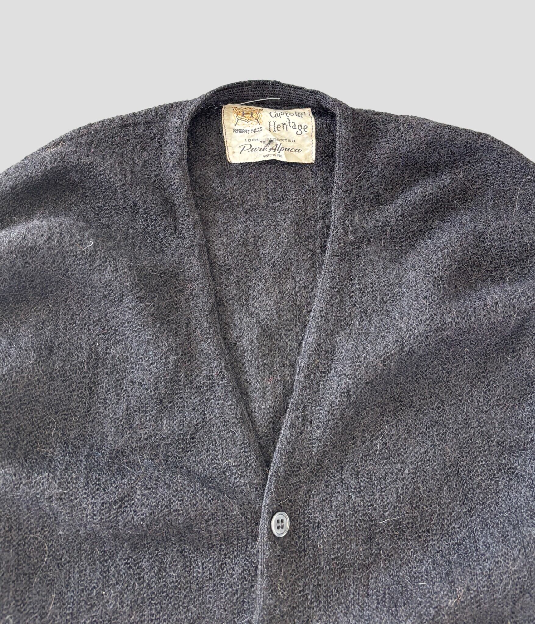 Herbert Mills- Vintage 60-70s M Alpaca Cardigan | BEGGARS BANQUET