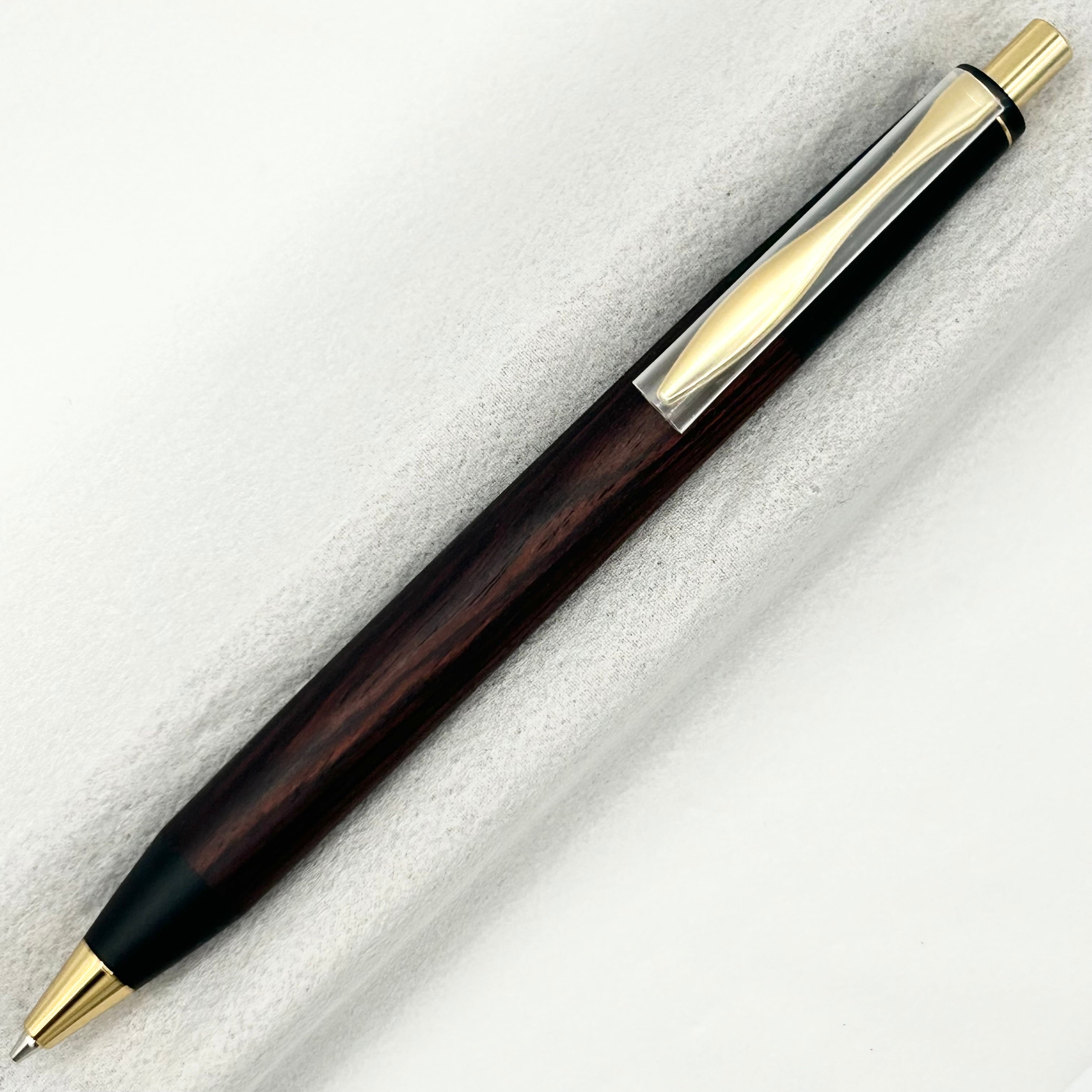ブラジリアンローズウッド　ハンドメイド　木軸ボールペン　G2　天然木　ゴールド CATEGORY ローズウッド・紫檀 | MUKU屋