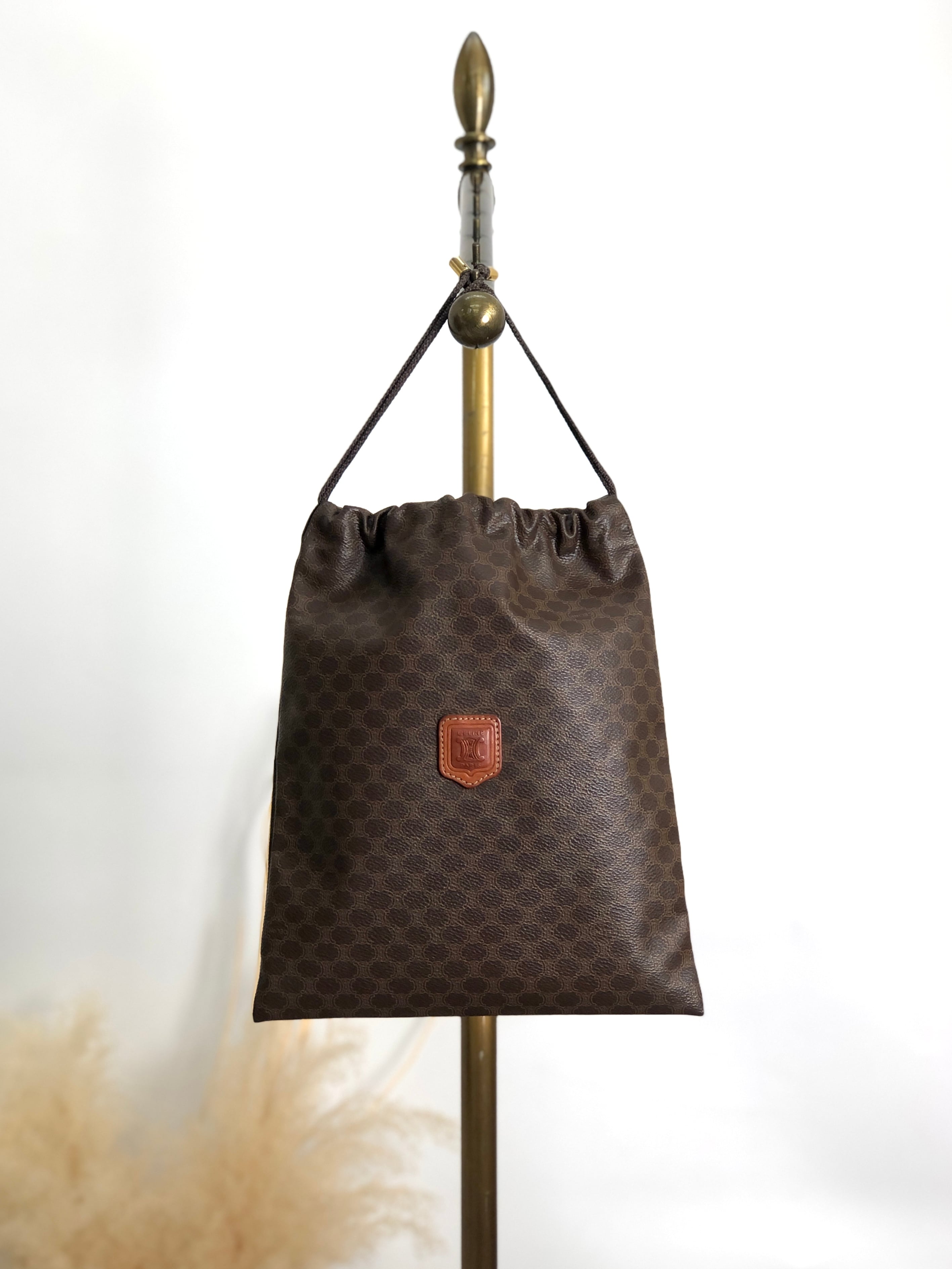 VINTAGE●CELINE●セリーヌ キャンバス巾着バケツバッグ 巾着/バケツ型バッグ | VintageShop solo