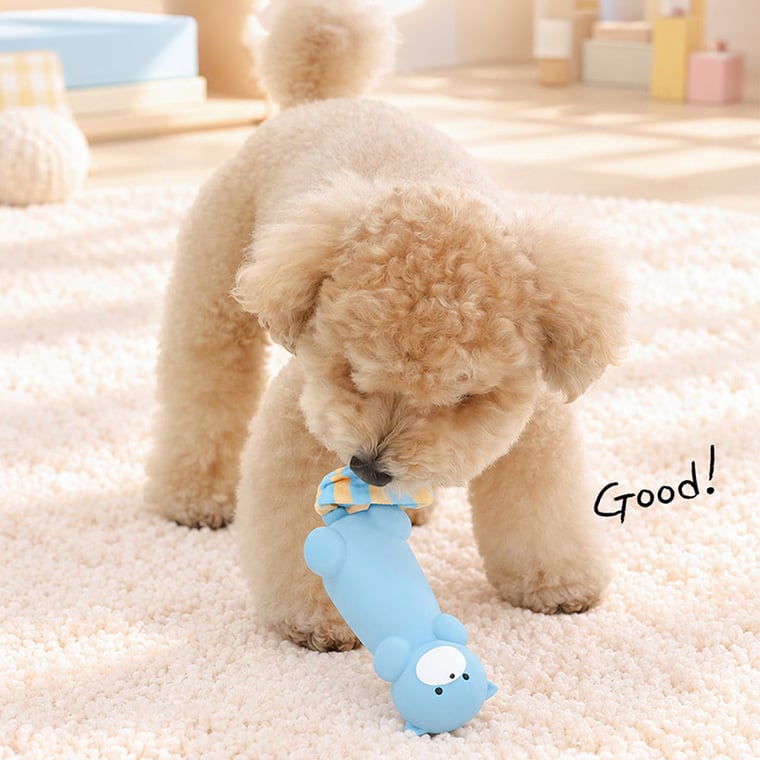 pastel long animal latex toy 3color / ペット 犬 おもちゃ 噛む カシャカシャ 音が鳴る 知育玩具 鳴き笛入り 可愛い わんちゃん おもちゃ ラテックス トイ ストレス解消 韓国 ペット用品 小型犬 toy