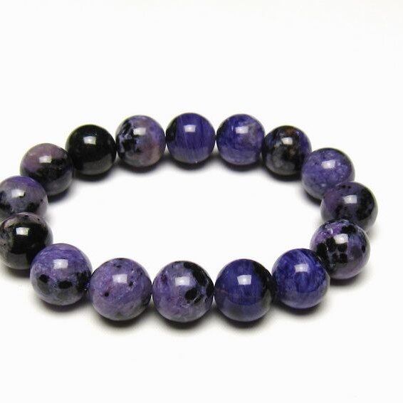 チャロアイト ブレスレット 13mm 一点物 メール便可 111-49280