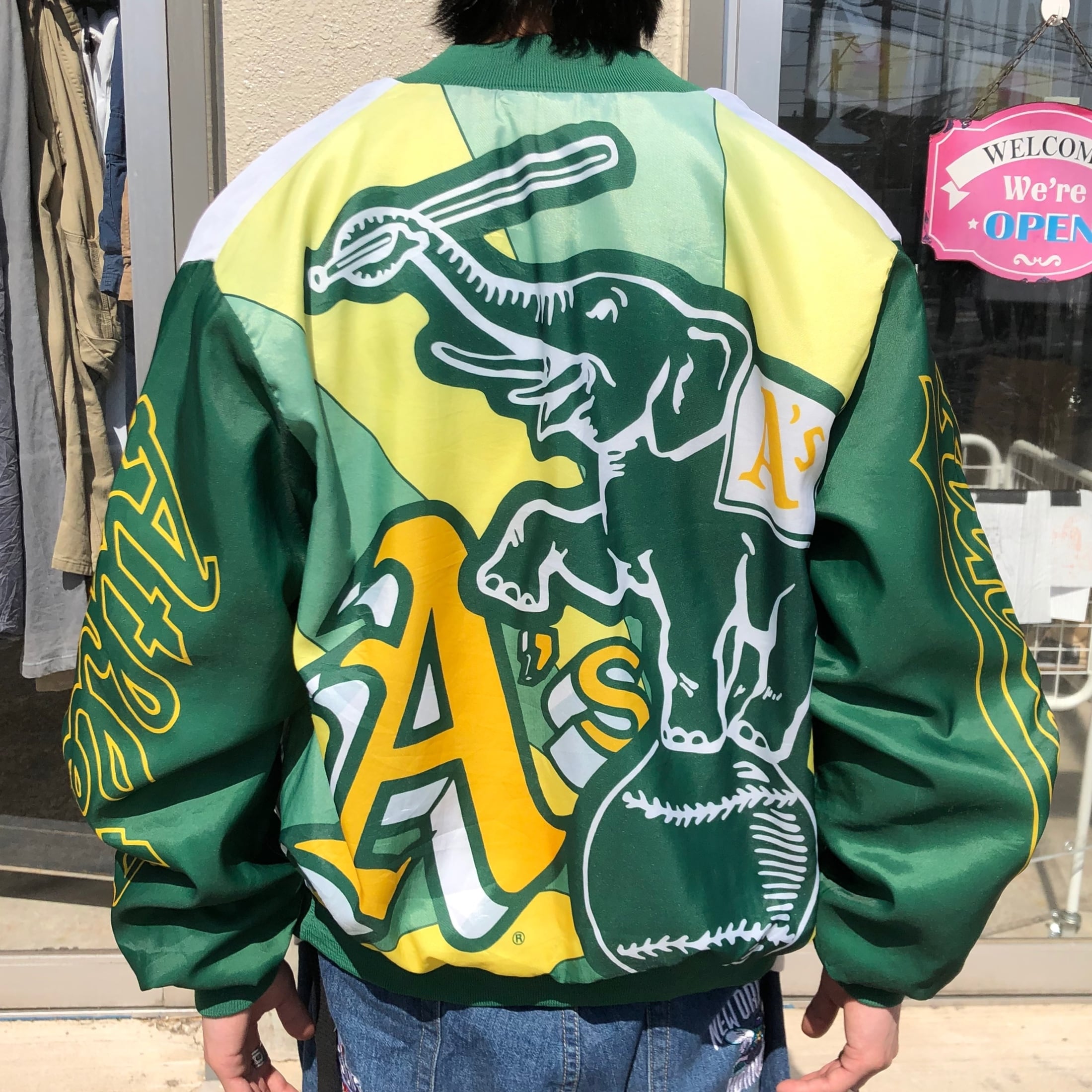 アスレチックス リバーシブル スタジャン DESIGN パーカー JH MLB