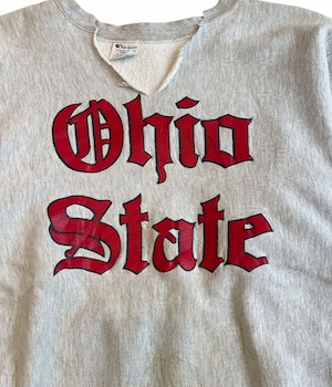 VINTAGE 80s CHAMPION REVERSE WEAVE / GRAY -OHIO STATE / XL-