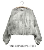 【リネンボイル炭染めブラウス】BLOUSE155-3