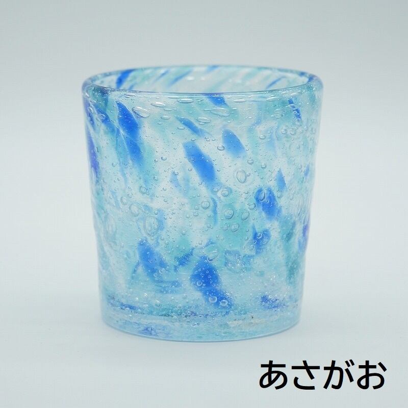 泡花 ロックグラス【琉球ガラス工房雫】 | 沖縄の工芸品 うぃーりきさん