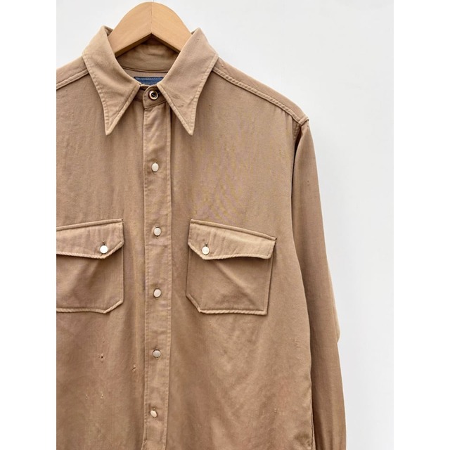 40s PENDELTON "WOOL GABARDINE" WESTERN SHIRT MADE IN USA  Size M程