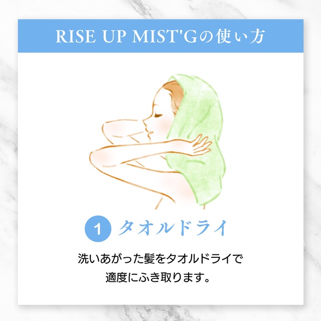 ライズアップミストG　RISE UP MIST'G（髪をいたわりボリュームアップするブローローション）（洗い流さないトリートメント）800ml