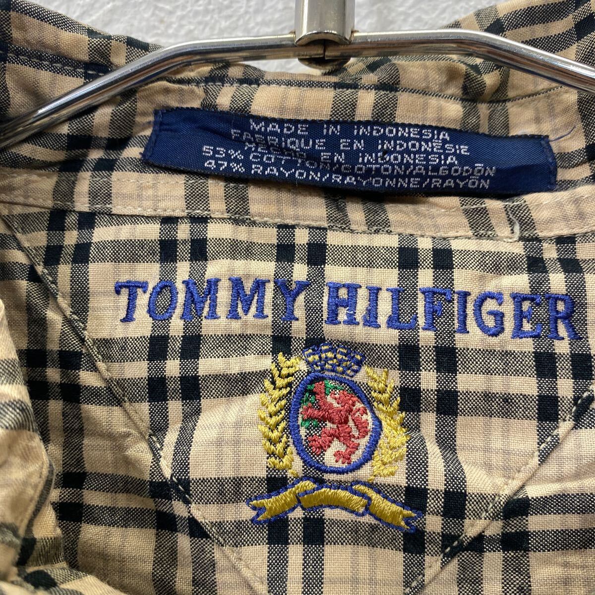 TOMMY HILFIGER トミーヒルフィガー 長袖 チェック シャツ L仏像