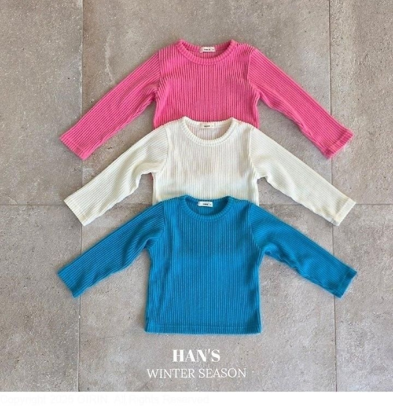 ハンス / Hans / シューティング裏起毛T / 韓国子供服 / キッズ / 26winter〖取寄〗*XXS~JS*