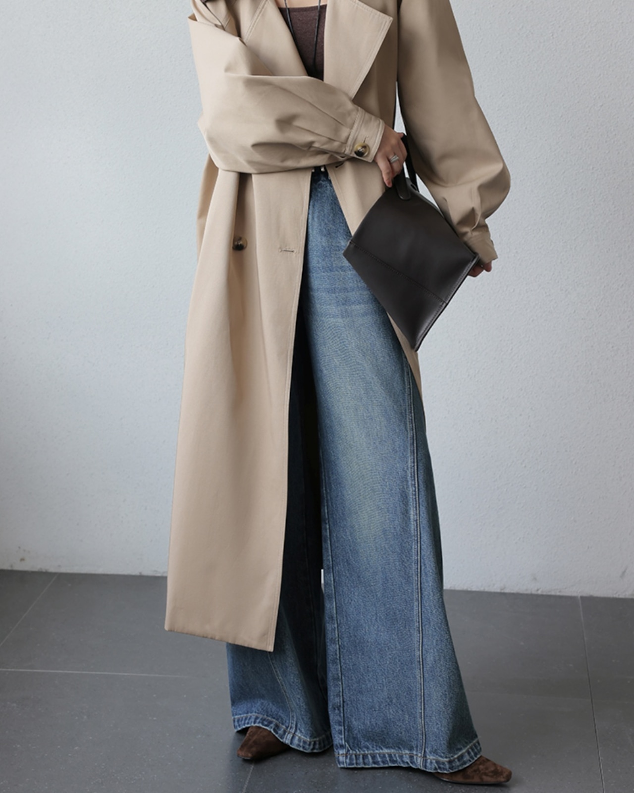 High waist wide leg Jeans T20114