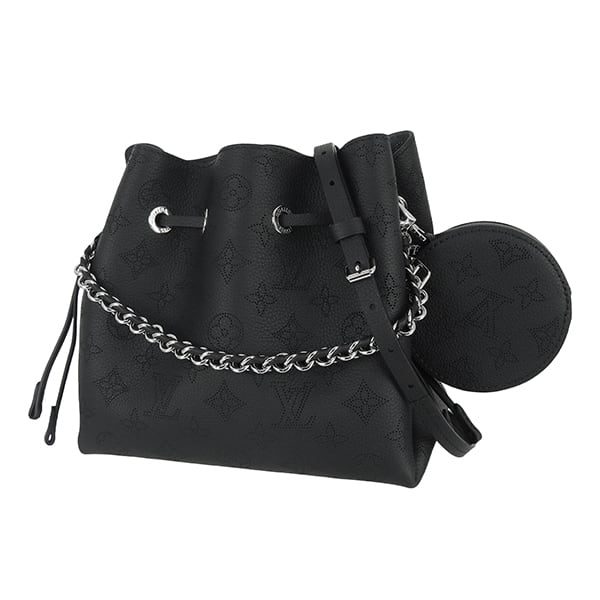 New LOUIS VUITTON ルイヴィトン ベラ マヒナ ノワール M57070 2WAY ショルダーバッグ 巾着 コインケース付き 新品