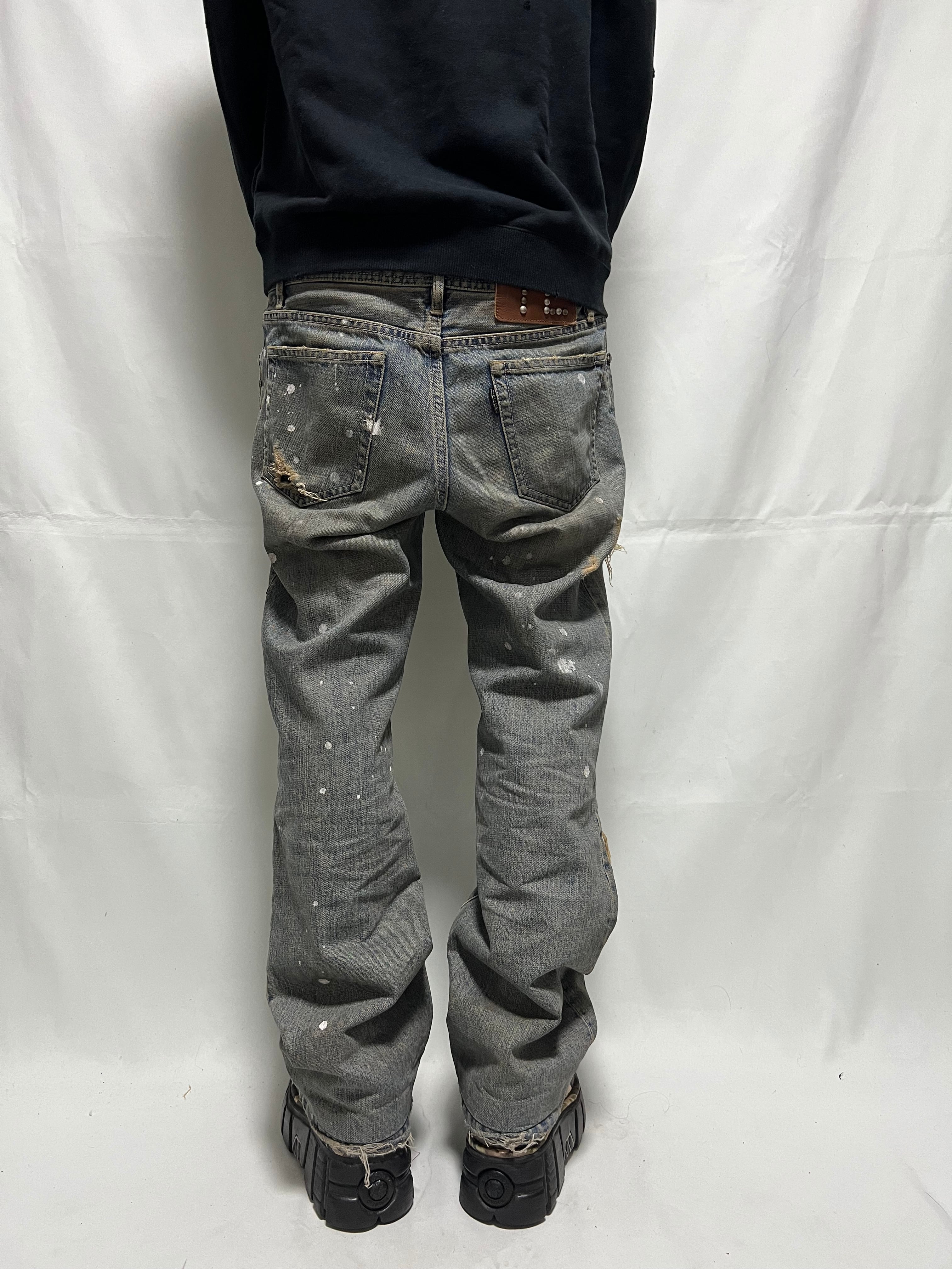 【TETE HOMME】テットオム CRASH FLARE DENIMcotton100%