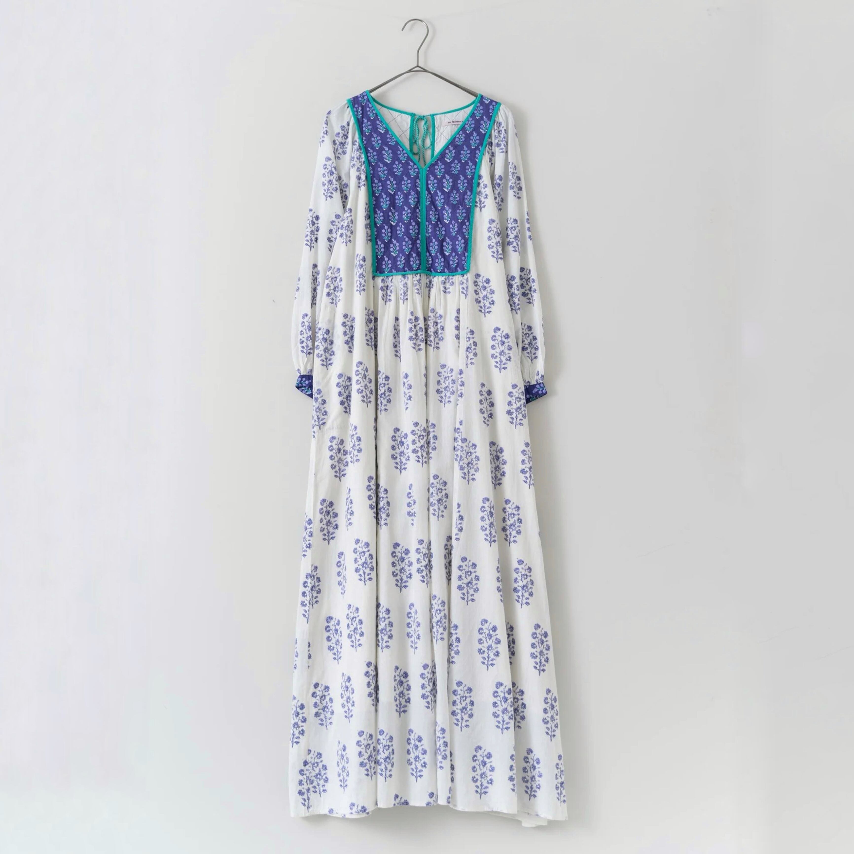 ne Quittez pas / Cotton Voile Ethnic Combination Print Gather 