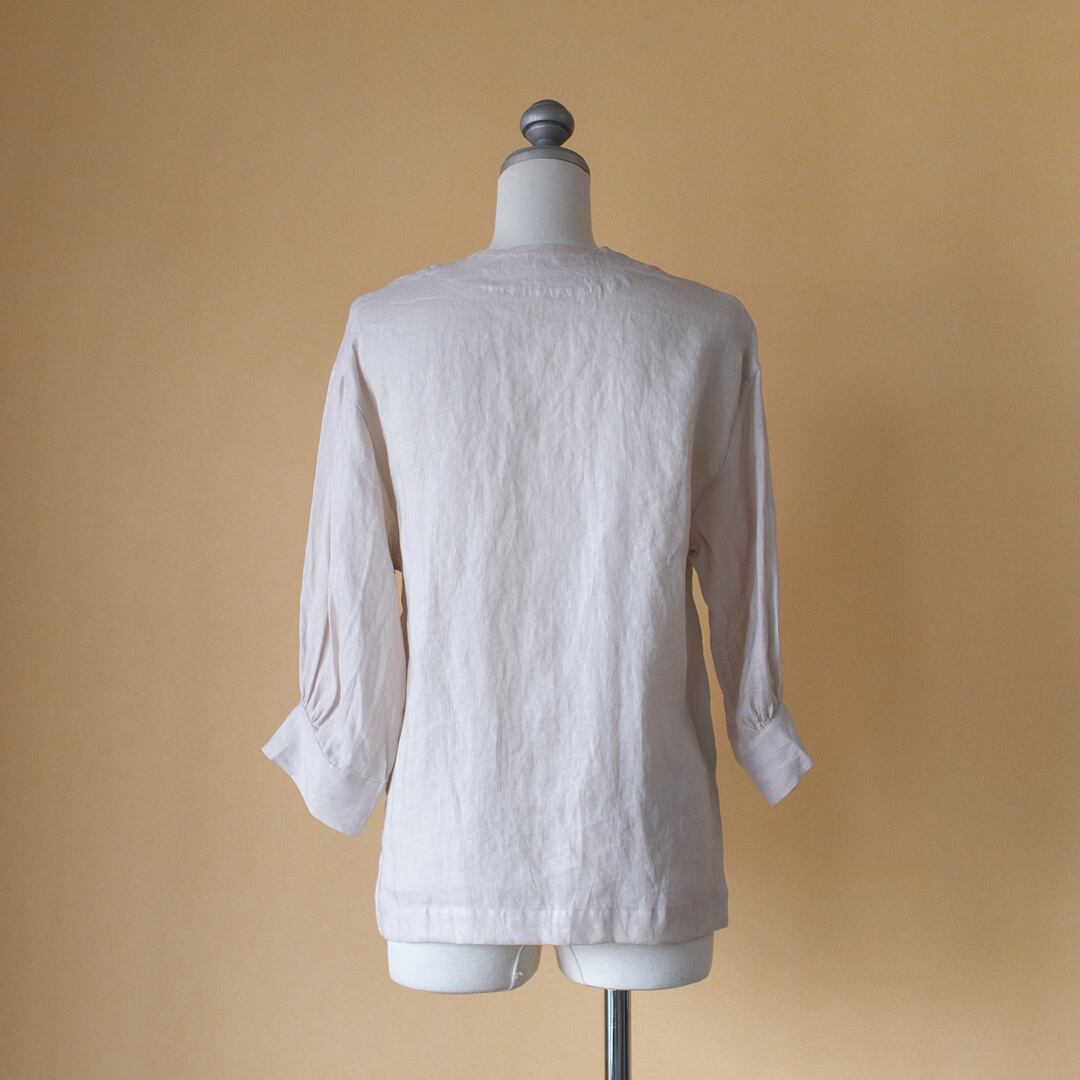 atelier naruse アトリエナルセ リネンシャツカーディガン linen shirt cardigan・アイボリー