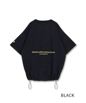 CL MADE メッセージプリントルーズＴシャツ (BLACK)　CQ-49013