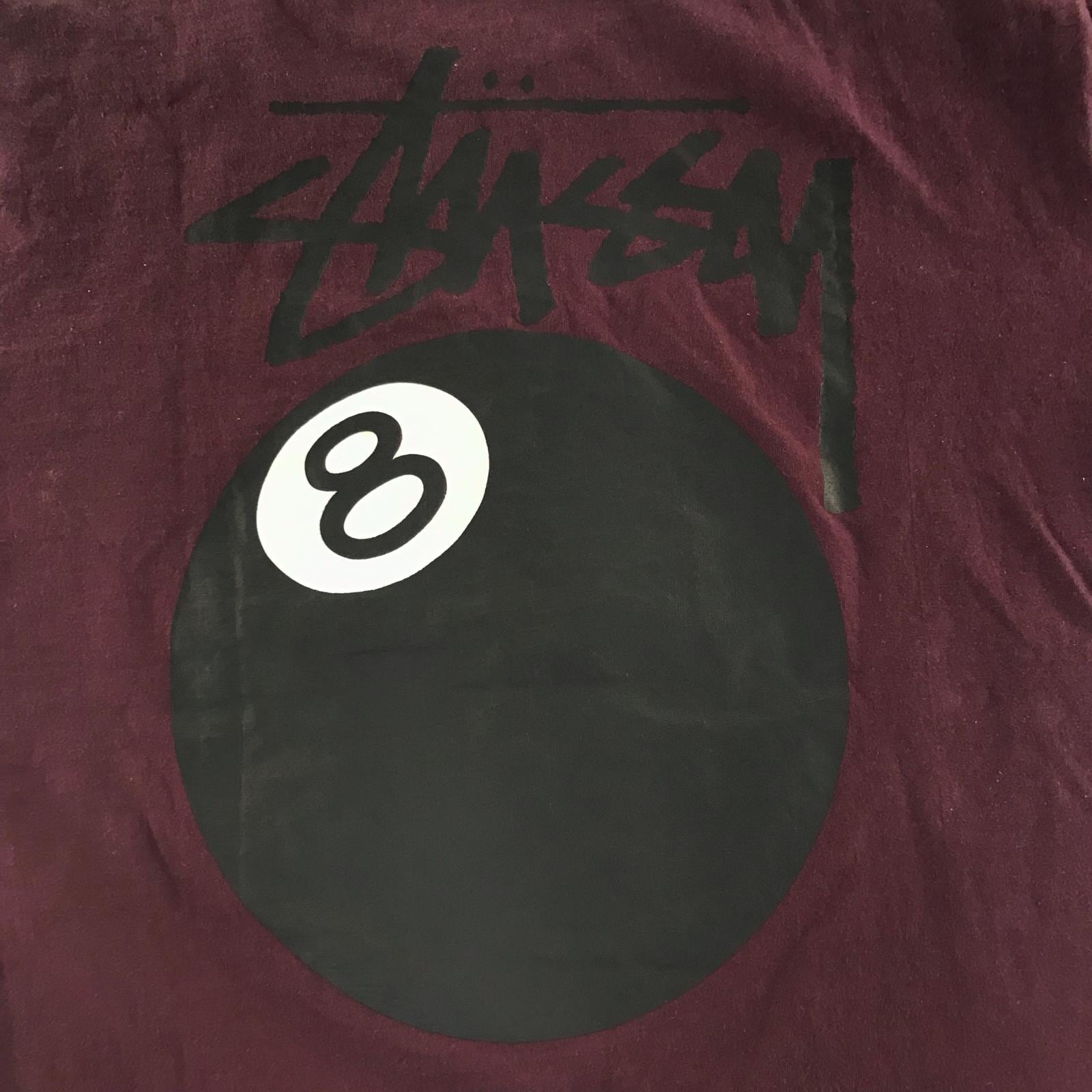 stussy ビリヤードTシャツ Mサイズ US ステューシー エイトボール