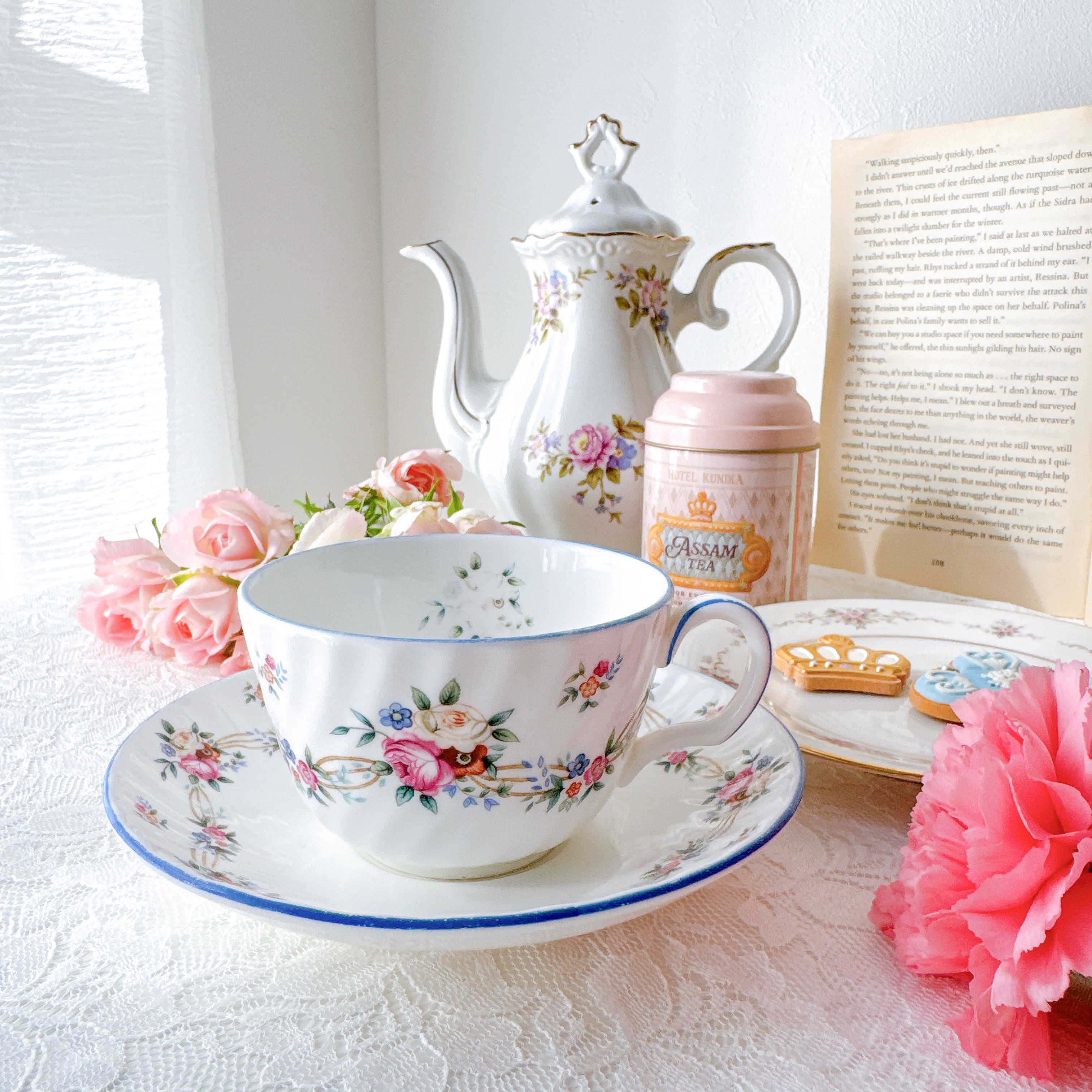 MINTON ミントン ティーセット 英国製 花柄 MINTON（ミントン） ハドンホール ペアカップ＆ソーサー 花柄 HADDON