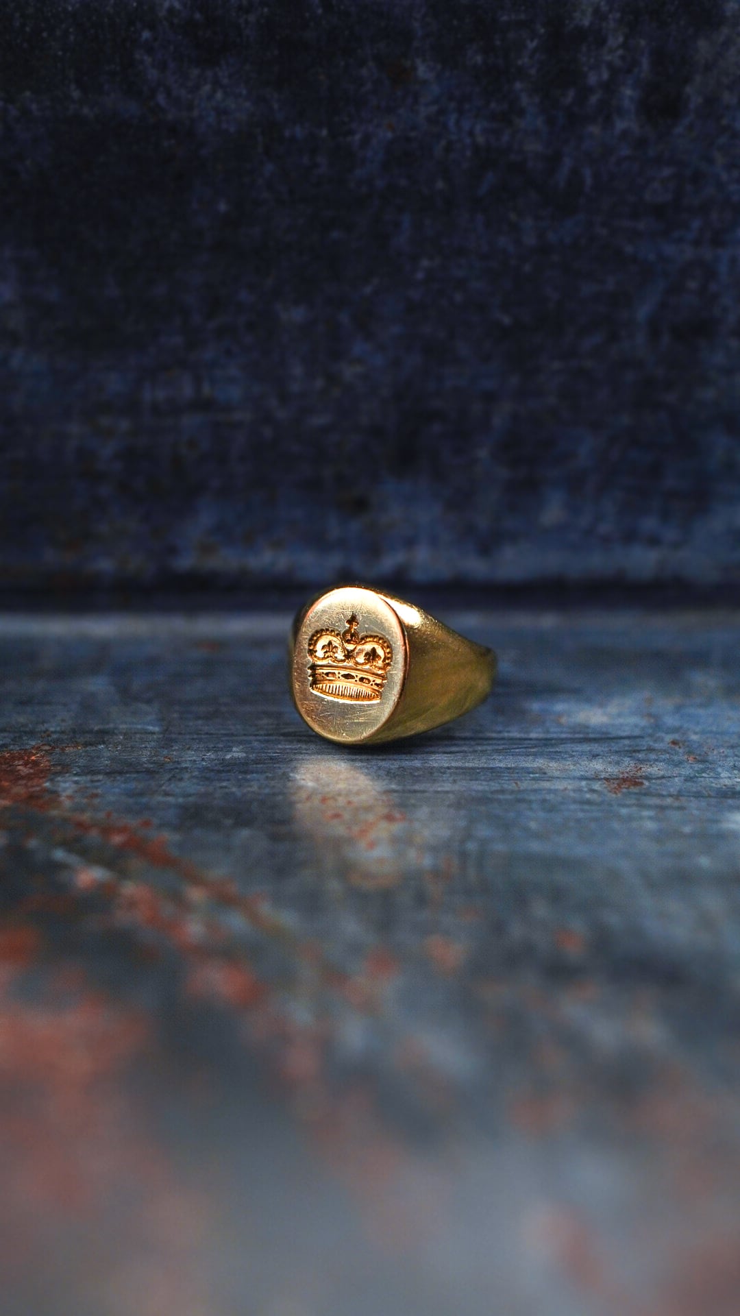 Vintage シグネットリング ゴールドカラー　19号 SPECIAL / VINTAGE】TIFFANY&Co. ティファニー × Larter & Sons