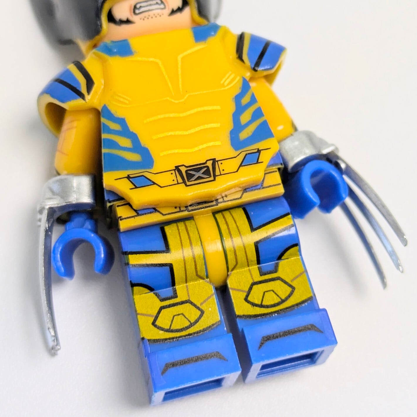 ♧【ブロックフィギュアキーホルダー】Wolverine ( ウルヴァリン ) 実写ver. / X-MEN / ニューアベンジャーズ / MARVEL〚アメリカン雑貨 アメトイ〛