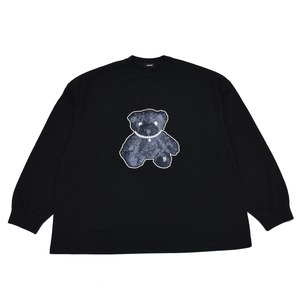 【WE11DONE】BLACK PEARL NECKLACE TEDDY LONG SLEEVE T-SHIRT