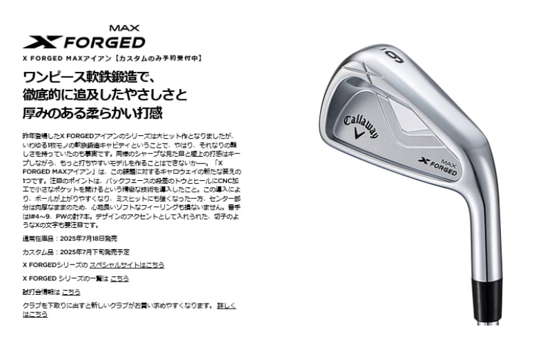 ⭐️2025⭐️X FORGED MAXアイアン　5-P 90c44a910572a187df10e615441e98