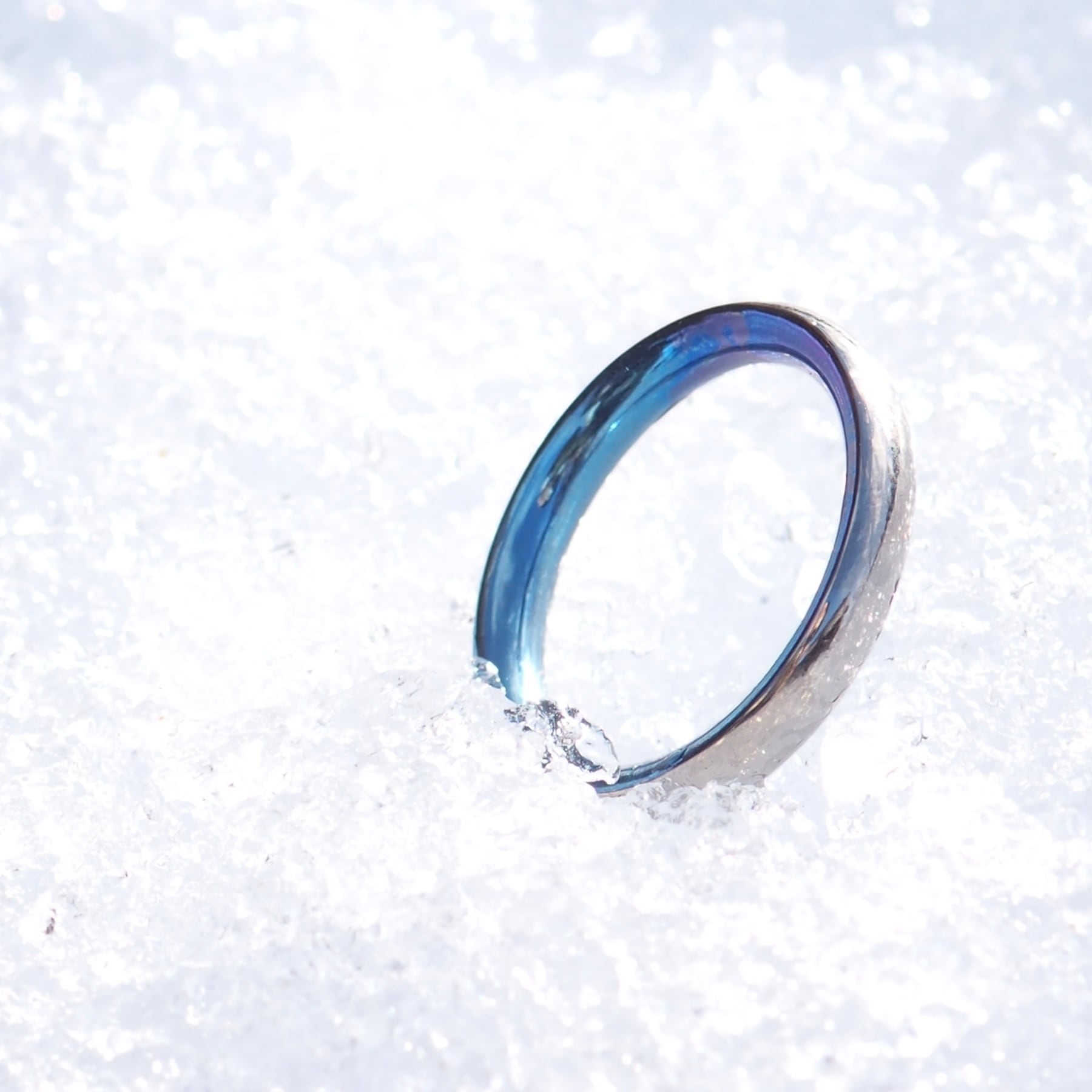 裏で楽しむ ハーフラウンドリング チタン製 冬色 | Arikata － チタン