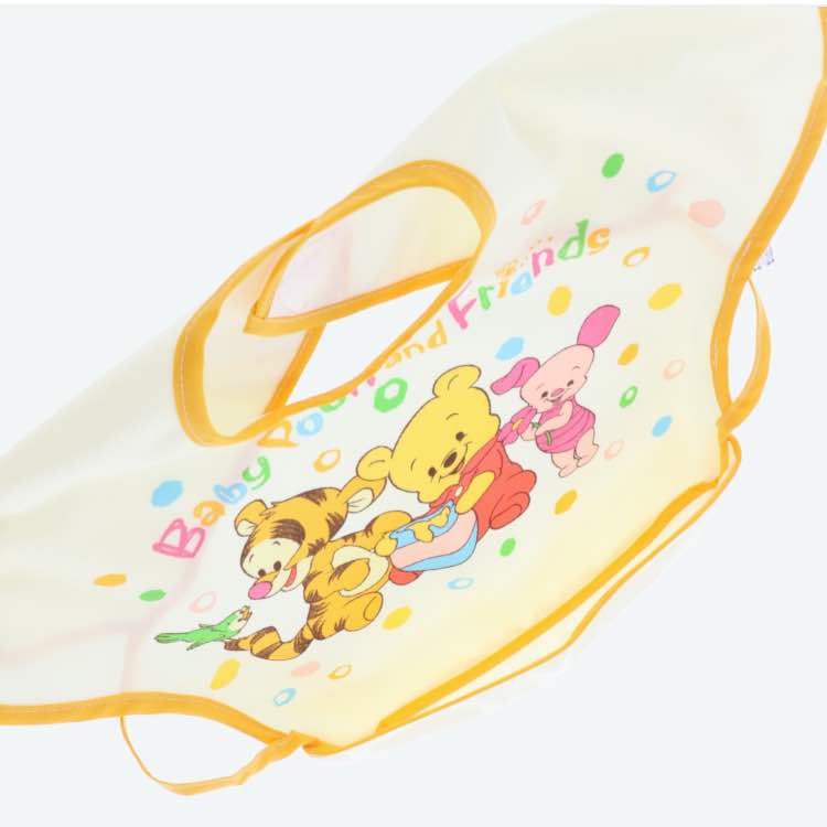 プーさん&フレンズ ベビースタイ パーク限定 東京ディズニーランド 東京ディズニーシー イエロー よだれ掛け ベビーグッズ エプロン 赤ちゃん用品 食事用スタイ