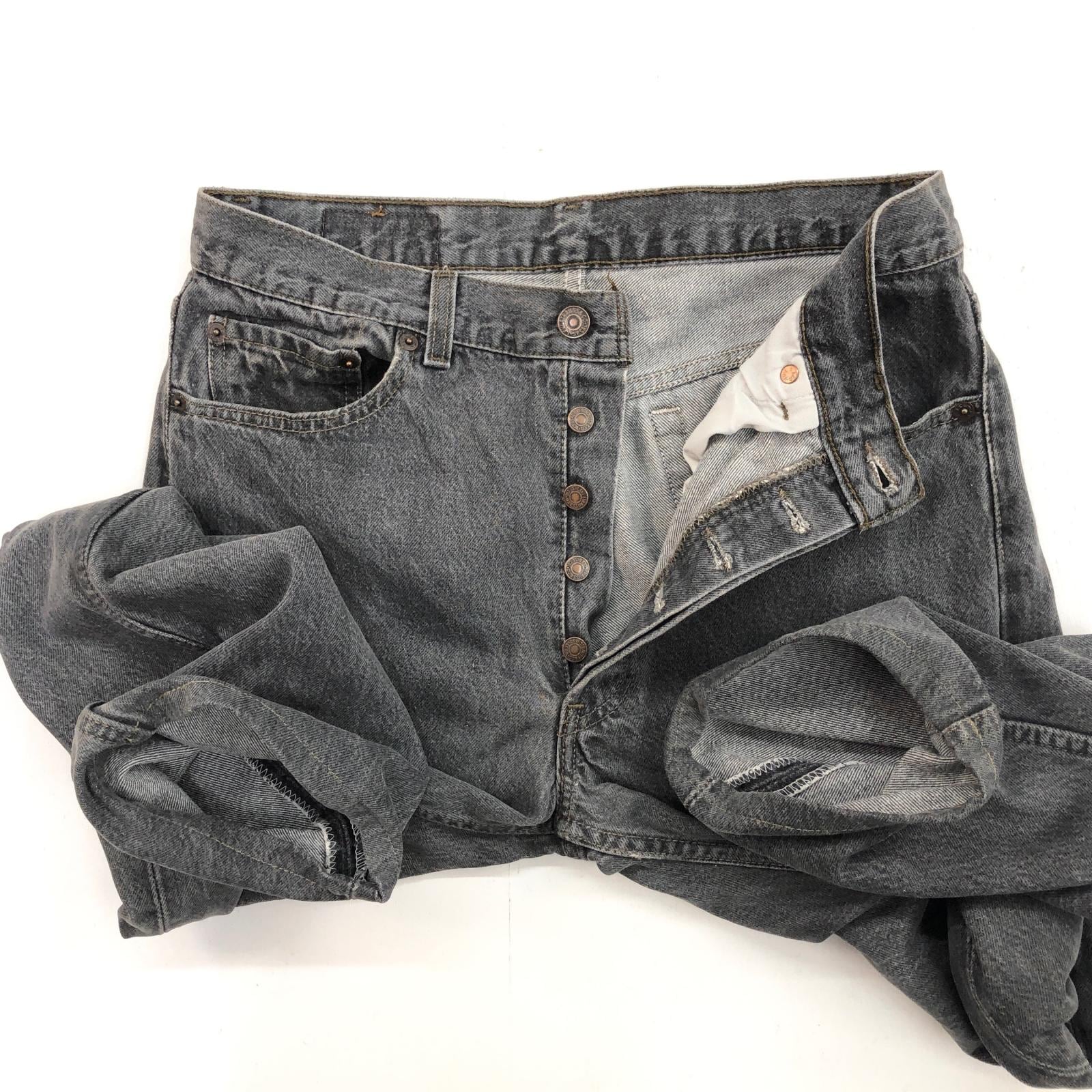 LEVI'S リーバイス 90年代 USA製 501- 0658 刻印 先染め グレー デニム