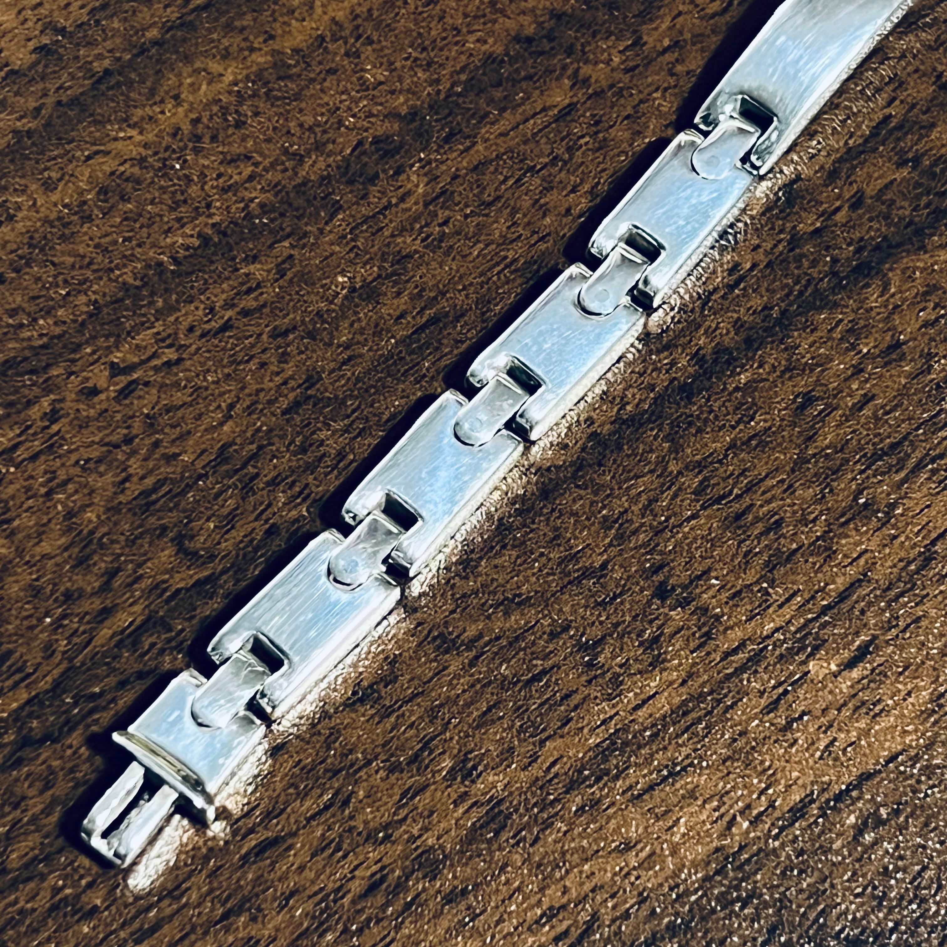 VINTAGE TIFFANY & CO. H-Link ID Bracelet Sterling Silver VINTAGE TIFFANY & CO. H-Link ID Bracelet Sterling Silver