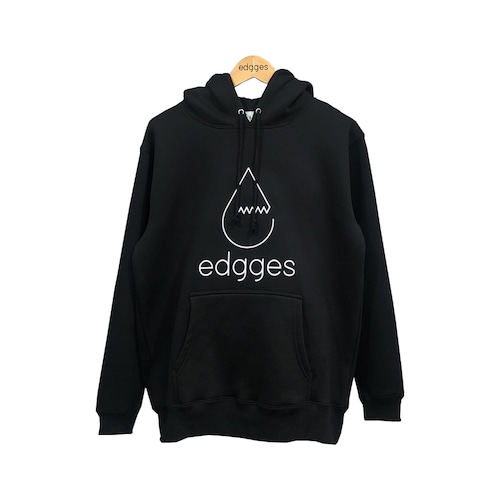 edgges LOGO HOODIE (BLACK)