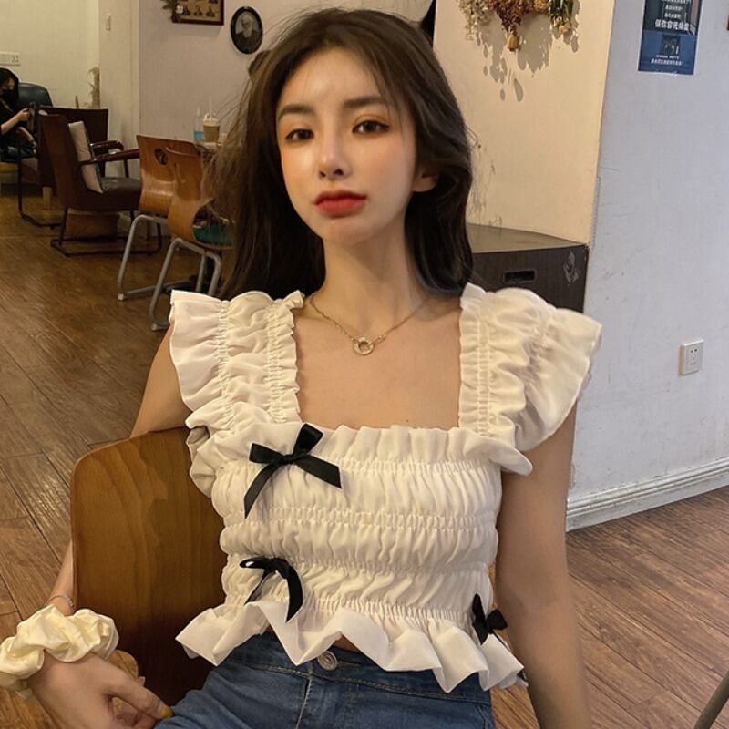 シフォンシャツ サマーブラウス ショート 夏物 YY-ファッション69731470169