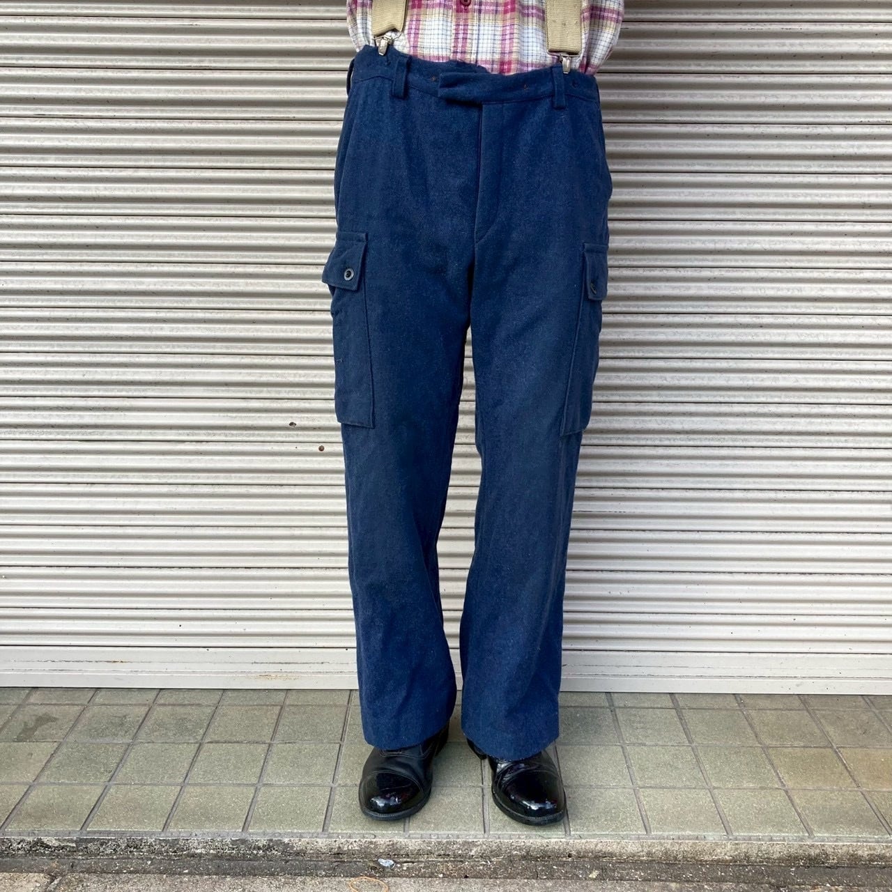 90s タイガーカモ カーゴパンツ 迷彩 リップストップ W104cm XL-R