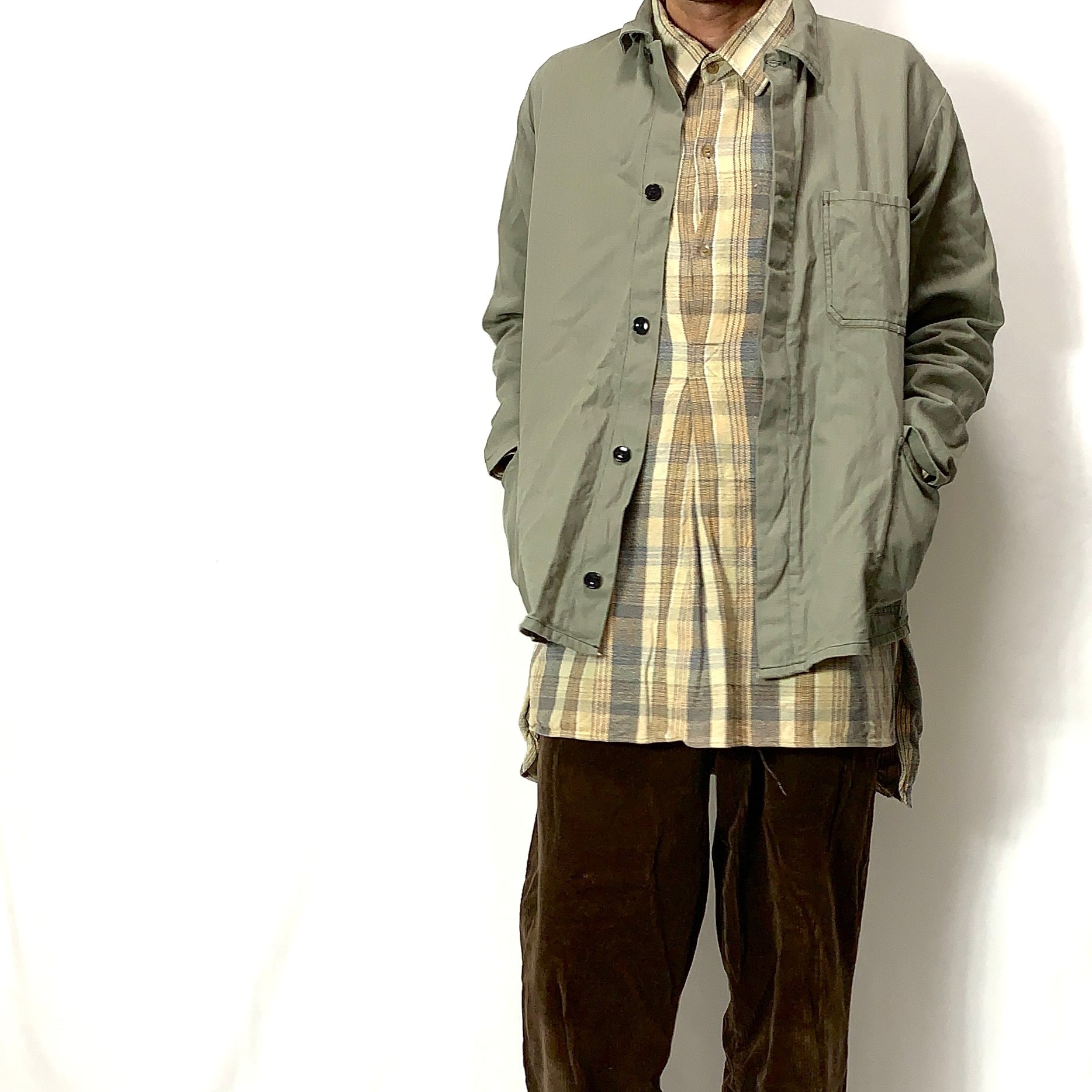 vintage old euro german work jacket hbtドイツ ワークジャケット