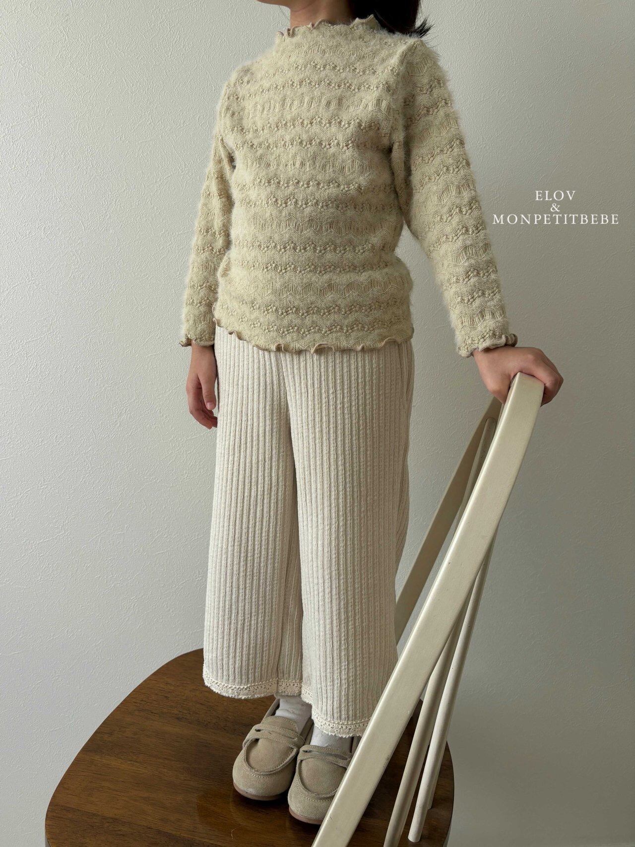 ˗ˏˋラスト点♡ ˎˊ˗ 【 即納 】 2025冬新作 monpetitbebe モンプチベベ セレンレースパンツ (kids)