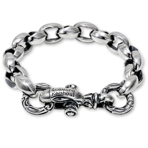 【LONE ONES　ロンワンズ　レナードカムホート　Bracelet　ブレスレット】シルクリンクブレスレット/ミディアム  w/クレーンサークル【送料無料】 | クロムハーツ、ガボールなどシルバー＆レザーセレクトショップCHRONO powered by BASE