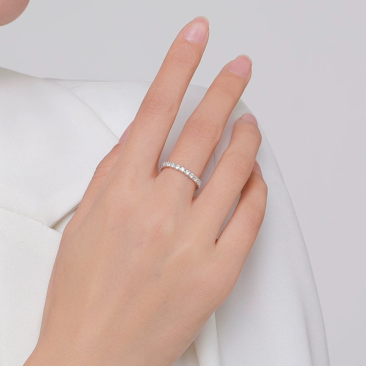 指輪 おしゃれ 満面 ダイヤモンド 高級感 プレミアム リング - 2