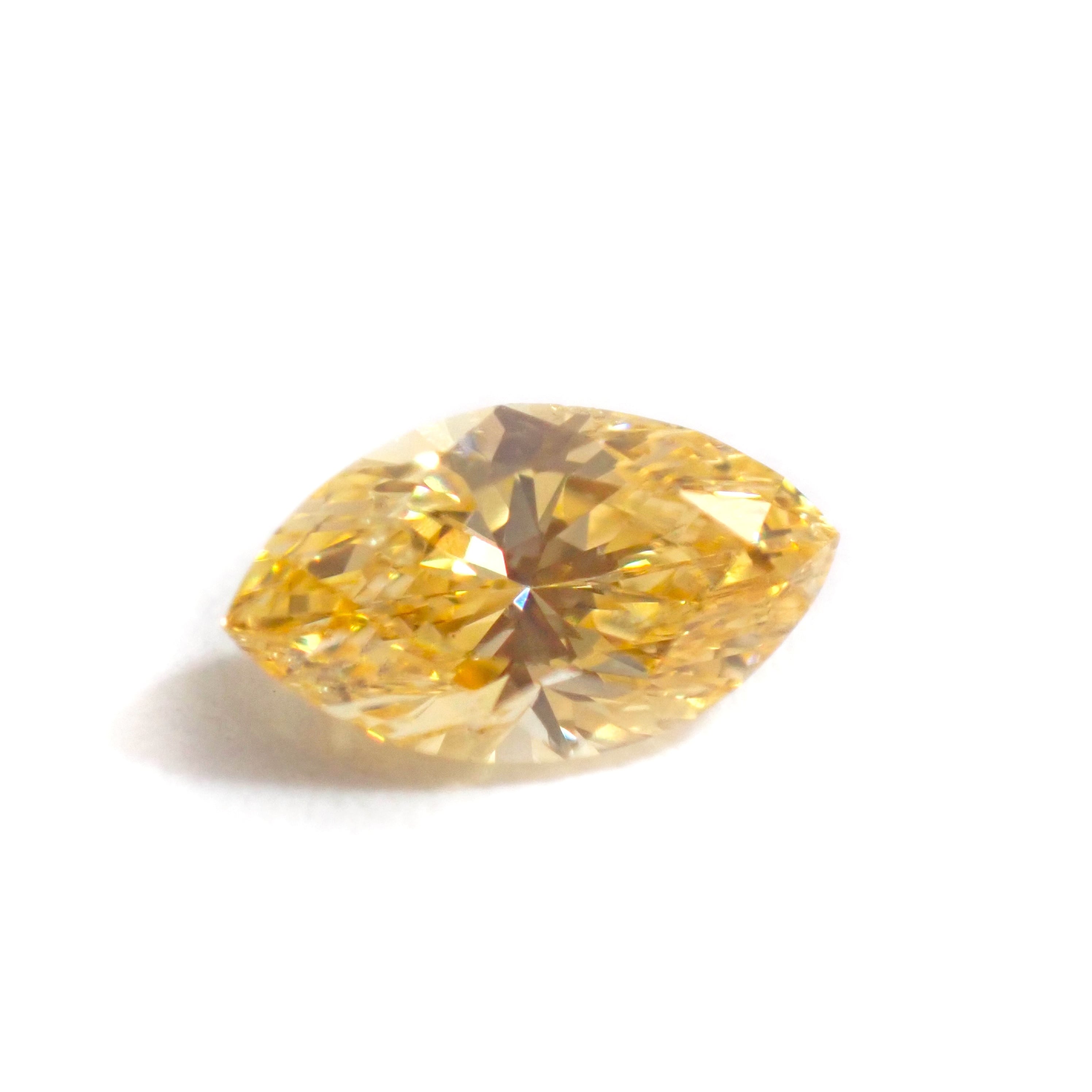 レア】 Fancy Intense Orangy Yellow 0.321ct イエロー
