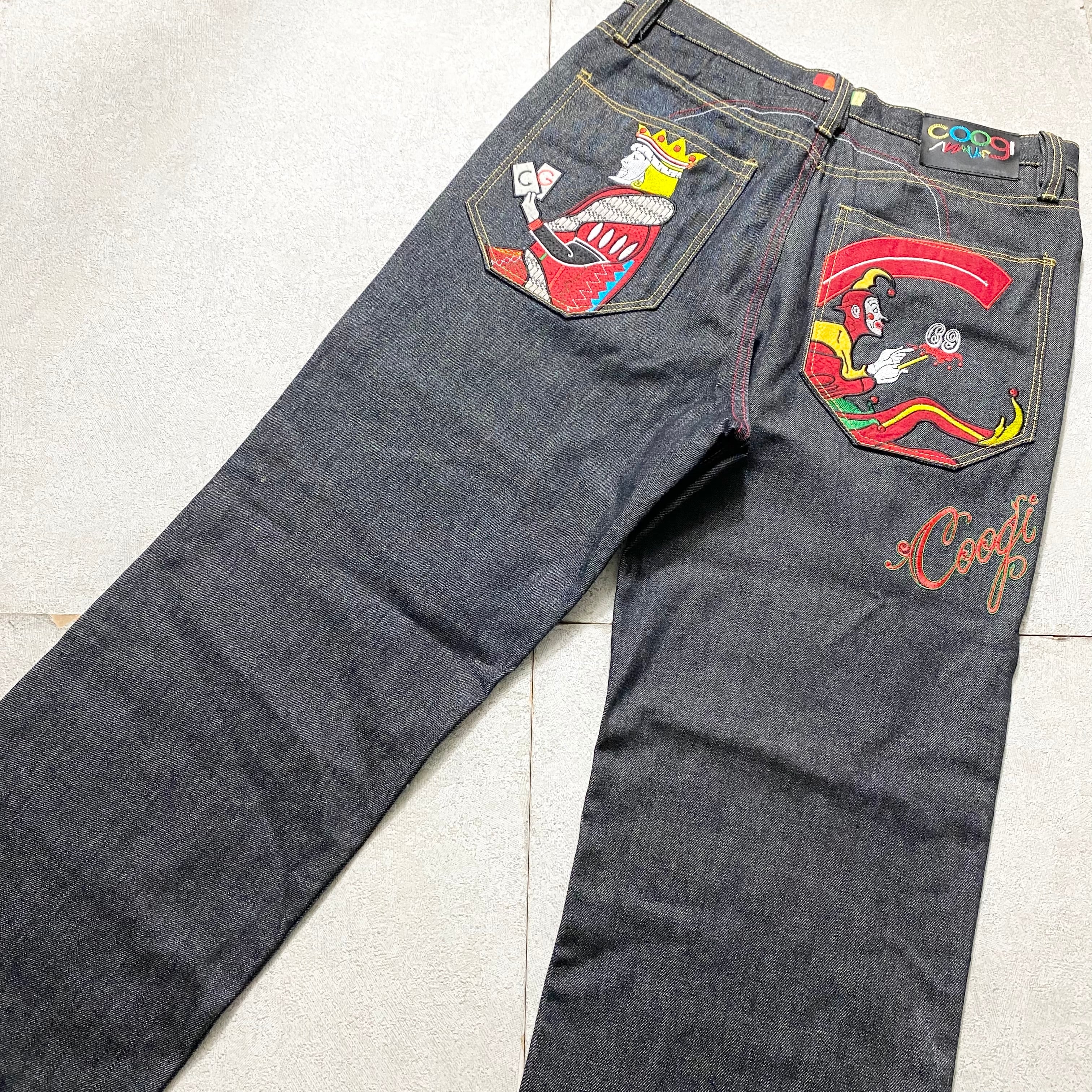 vintage COOGI embroidery denim pants | NOIR ONLINE