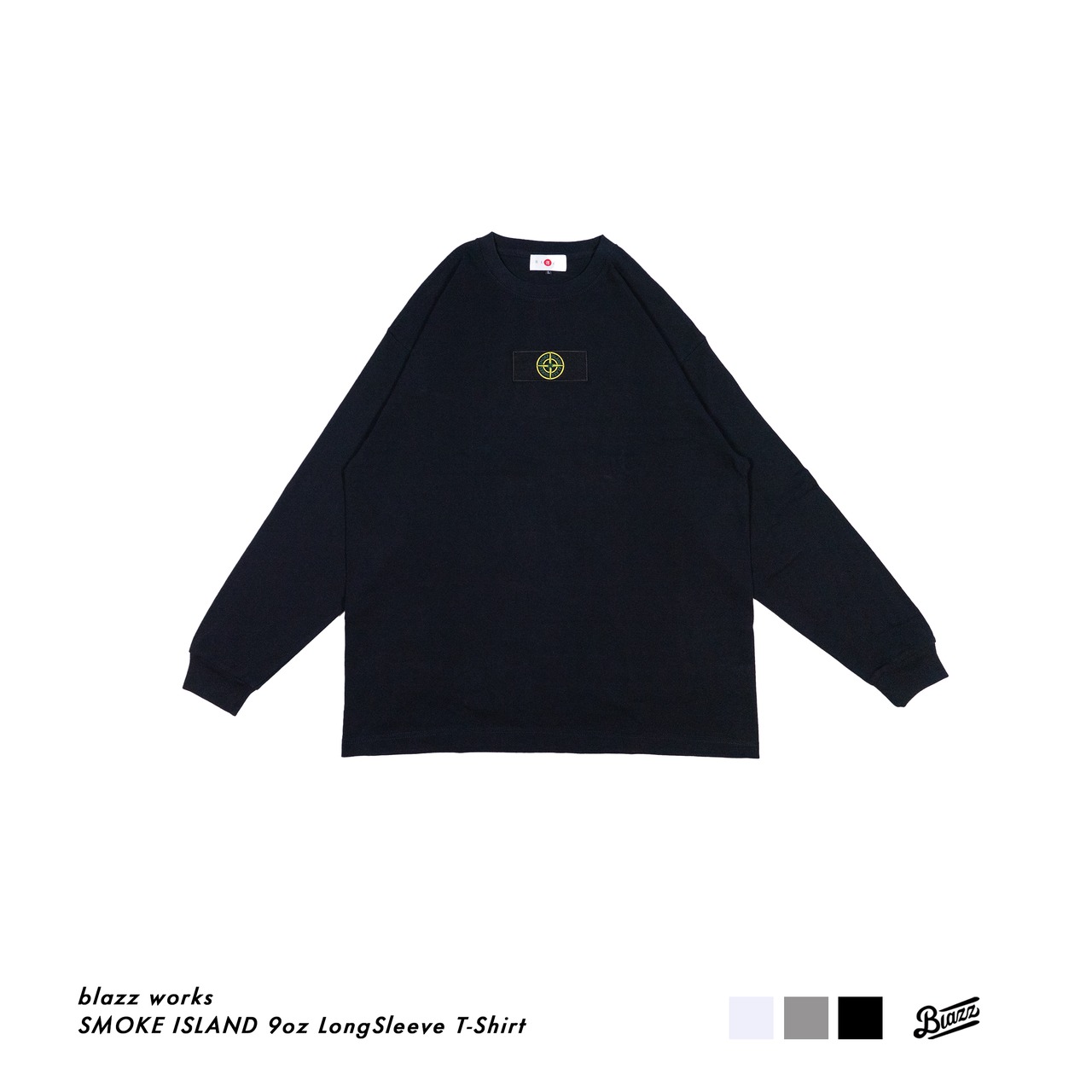 SMOKE ISLAND 9oz Long Sleeve T-Shirt [BLACK]