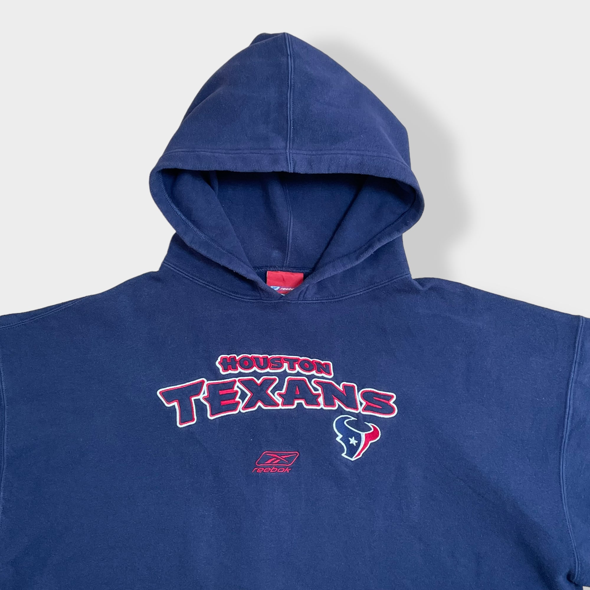 Reebok】NFL XL ビッグシルエット パーカー 刺繍ロゴ HOUSTON TEXANS