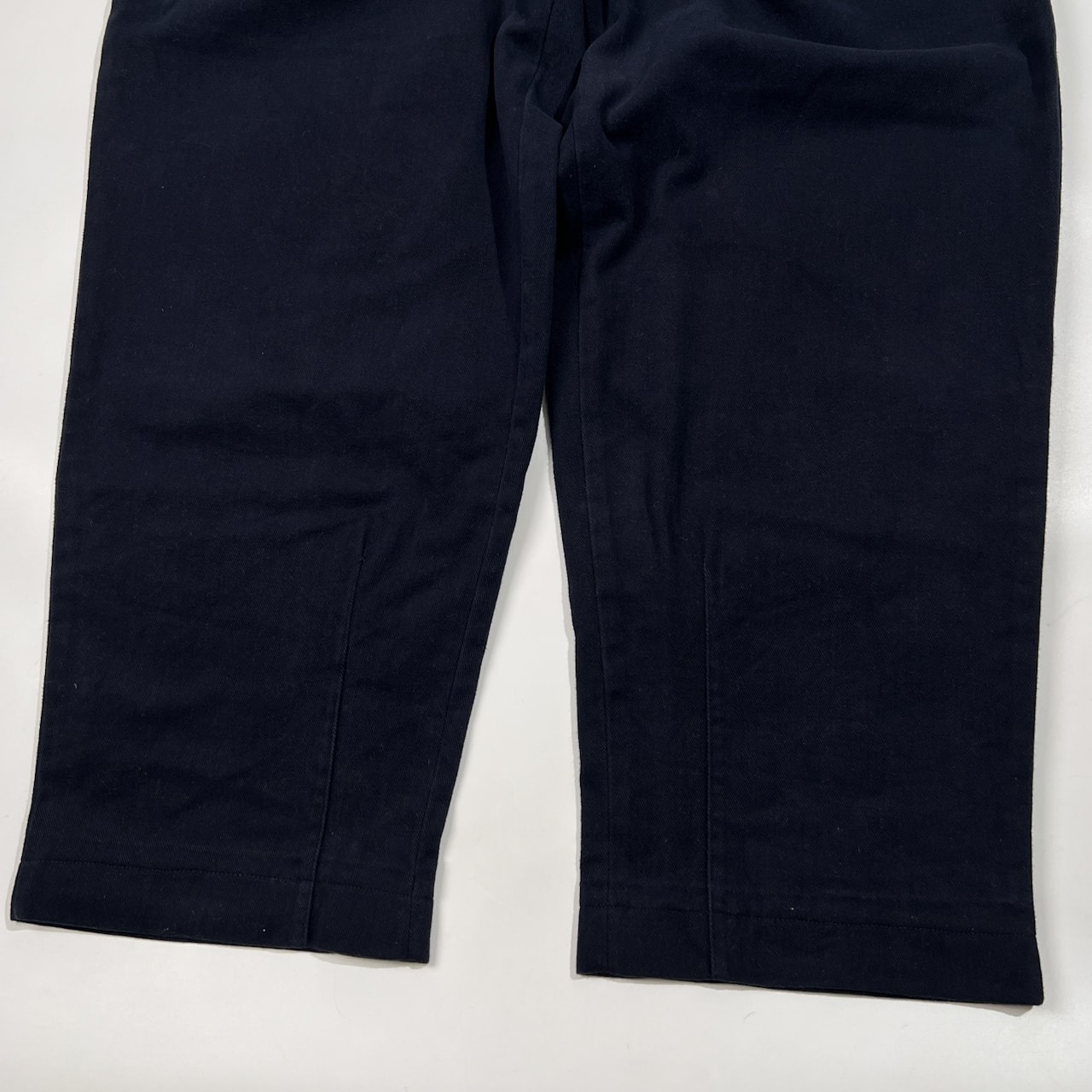PAPAS パパス ツイルコットンネル ツータック スラックス パンツ サイズ M /ネイビー/メンズ/日本製