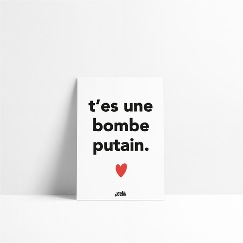 OnditPutain / “ T’es une bombe putain.❤️” A5ポスター