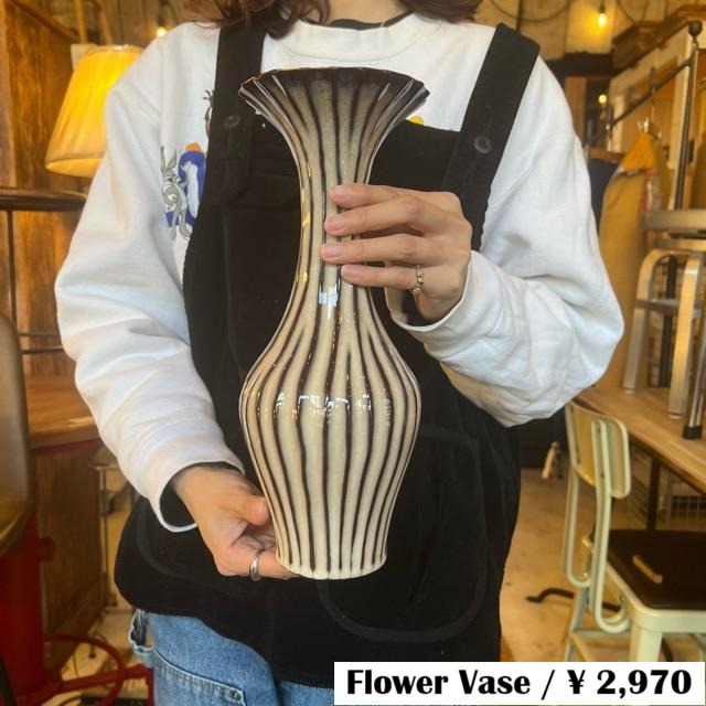 Ceramic Flower Vase　P　セラミックフラワーベース 　花瓶　フラワーベース　花　モノトーン