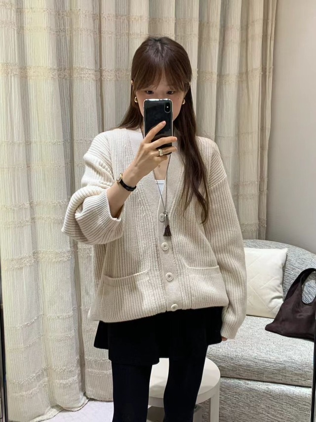 (OUNCE) lose hachi cardigan / 2color